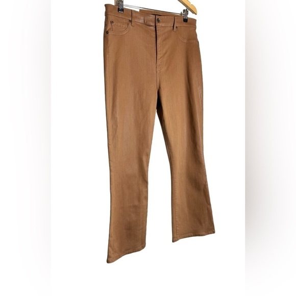 7 For All Mankind | High Waist Kick Slim Jeans Coated Camel - Picture 3 of 9